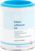 DHU Schüssler Salz Nr. 6 Kalium sulfuricum D3, 1000 Tabl.