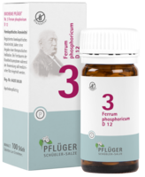 Pflüger Schüssler Salz Nr. 03 Ferrum phosphoricum D12, 100 Tabletten