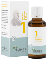 Pflüger Schüssler Salz Nr. 01 Calcium fluoratum D 12, Tropfen 30ml