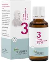 Pflüger Schüssler Salz Nr. 03 Ferrum phosphoricum D 12, Tropfen 30ml