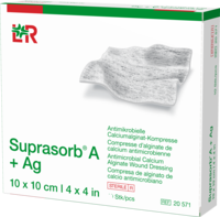 SUPRASORB A+Ag Antimik.Cal.Alginat Kompr.10x10 cm