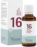 Pflüger Schüssler Salz Nr. 16 Lithium chloratum D 6, Tropfen 30ml