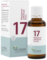 Pflüger Schüssler Salz Nr. 17 Manganum sulfuricum D 6, Tropfen 30ml