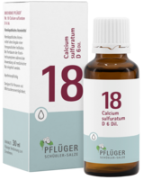 Pflüger Schüssler Salz Nr. 18 Calcium sulfuratum D 6, Tropfen 30ml