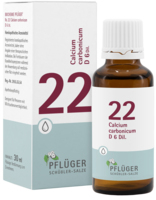 Pflüger Schüssler Salz Nr. 22 Calcium carbonicum D 6, Tropfen 30ml