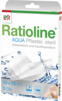 RATIOLINE aqua Duschpflaster Plus 10x15 cm steril